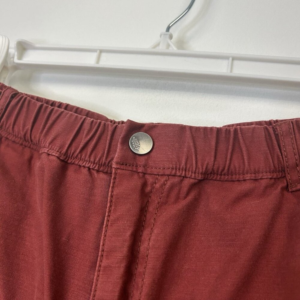 Free People Movement Baggy‎ Cargo Utility Pants Women’s Size Medium Red - Picture 10 of 12